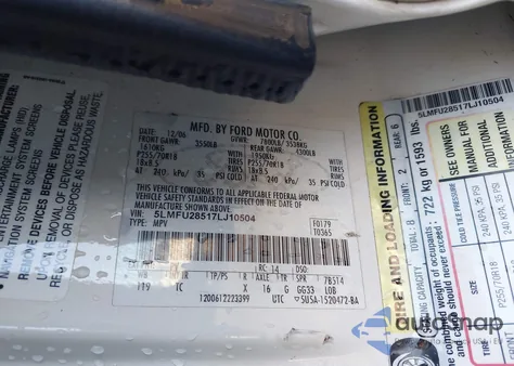 2007 Lincoln Navigator Ultimate из США, поврежденный, VIN 5LMFU28517LJ10504